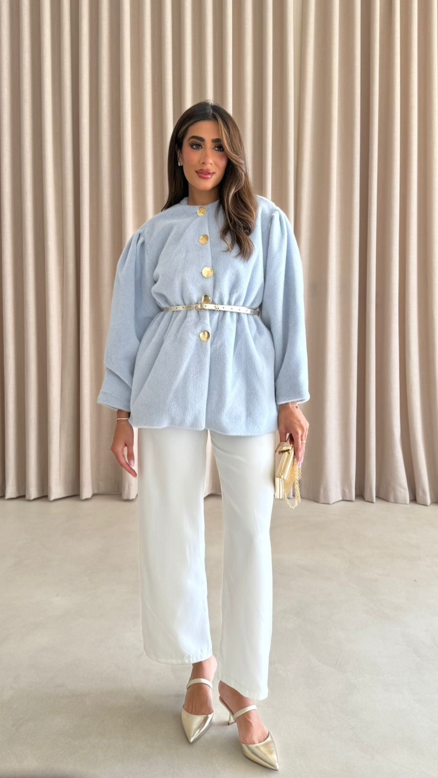 GOLD BUTTON JACKET K-6162