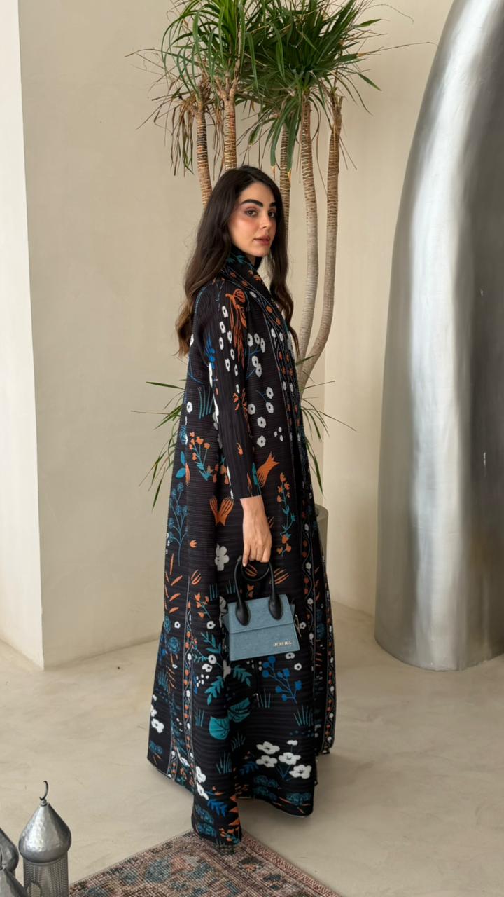 PLEATED ABAYA - HANGER