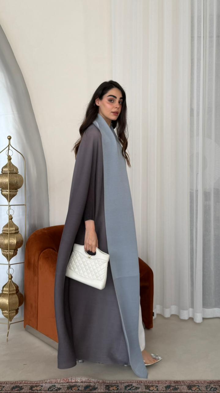 PLEATED ABAYA OMBRE - HANGER