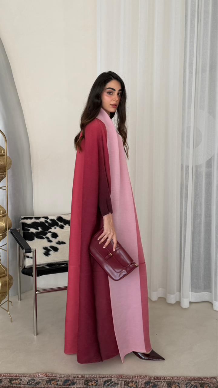 PLEATED ABAYA OMBRE - HANGER
