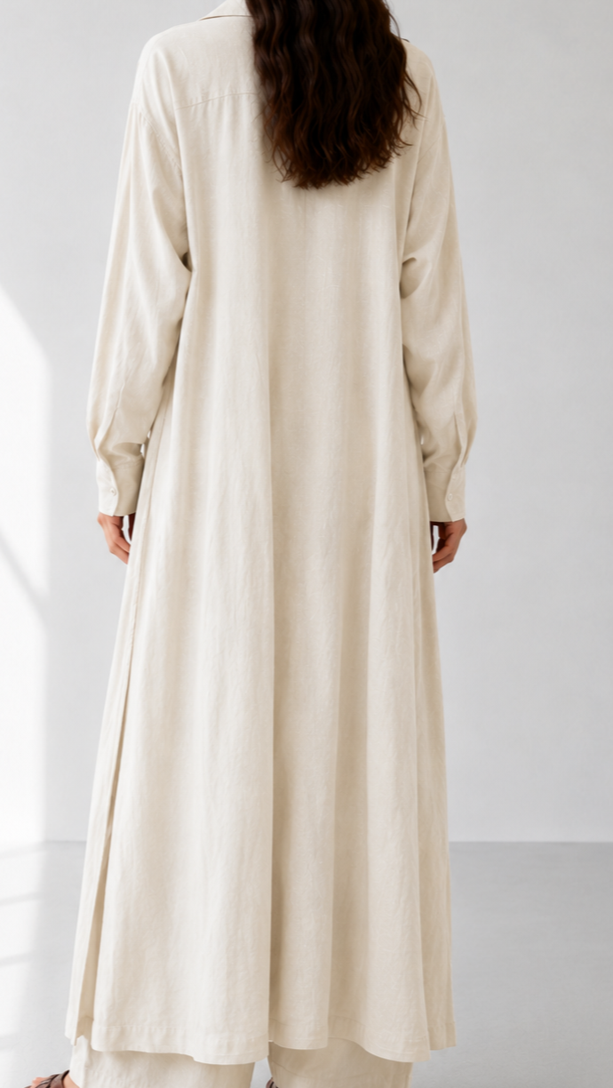 Linen 4 piece Shirt Set 1003 - HANGER