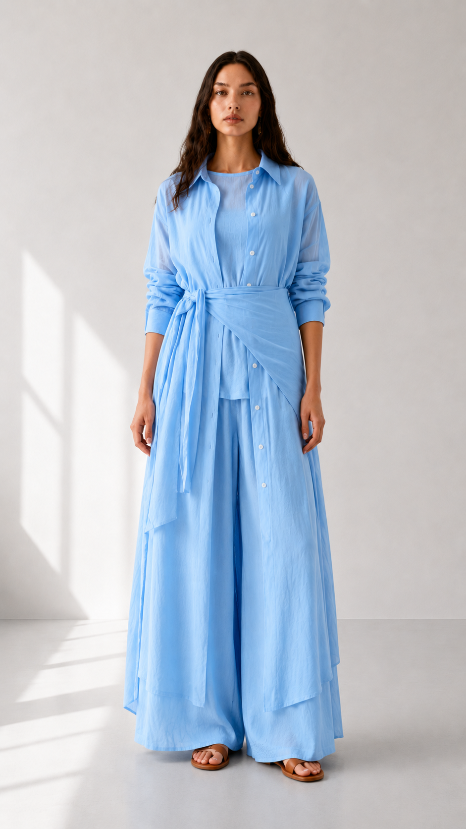 Linen 4 piece Shirt Set 1003 - HANGER