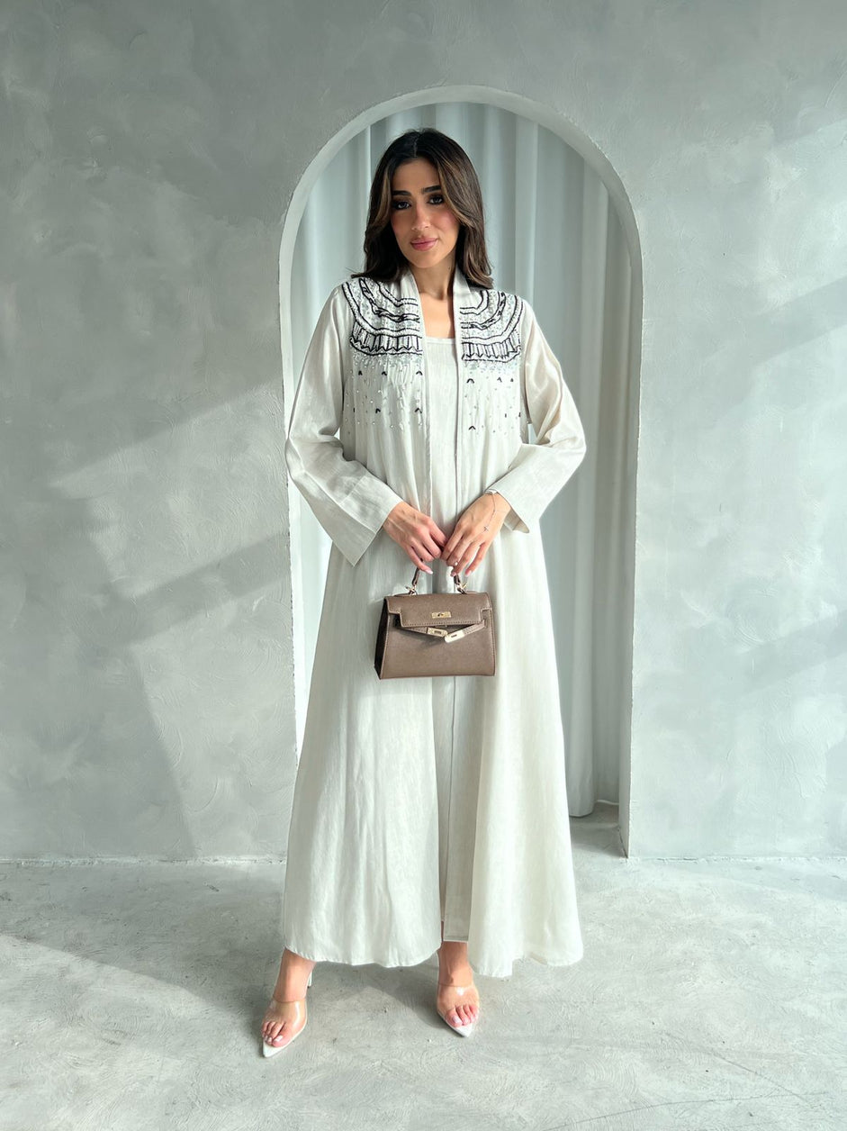 Kuwaiti abaya dress F 4148