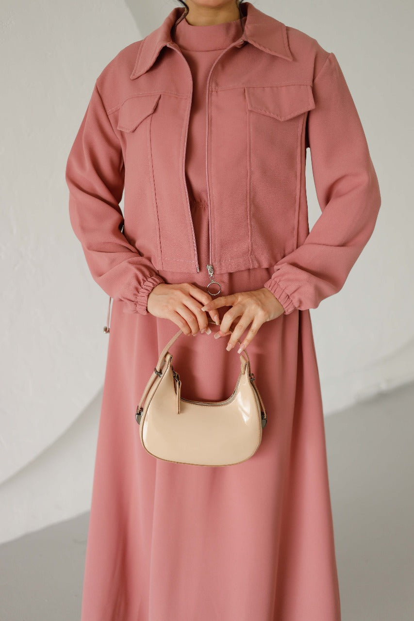 Dress With Crop Top 9001