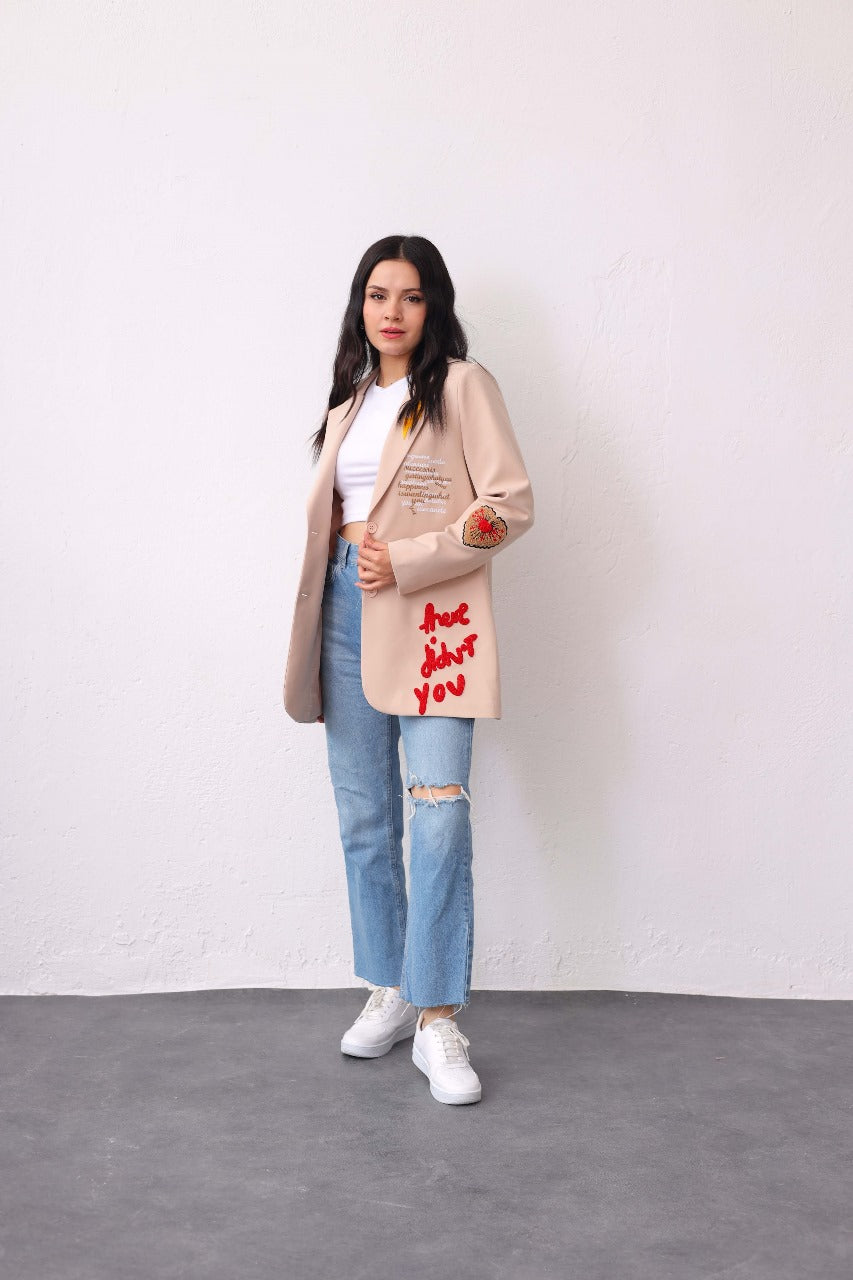 Embroidered Blazer 3818