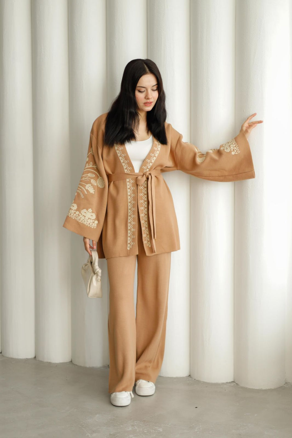 belted kimono set CH 7057