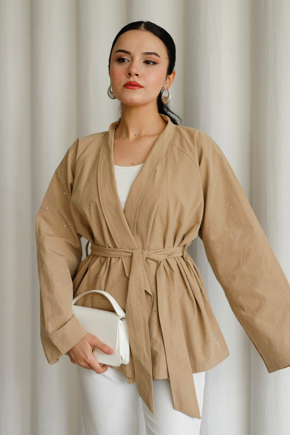 Detailed short jacket EX 2697