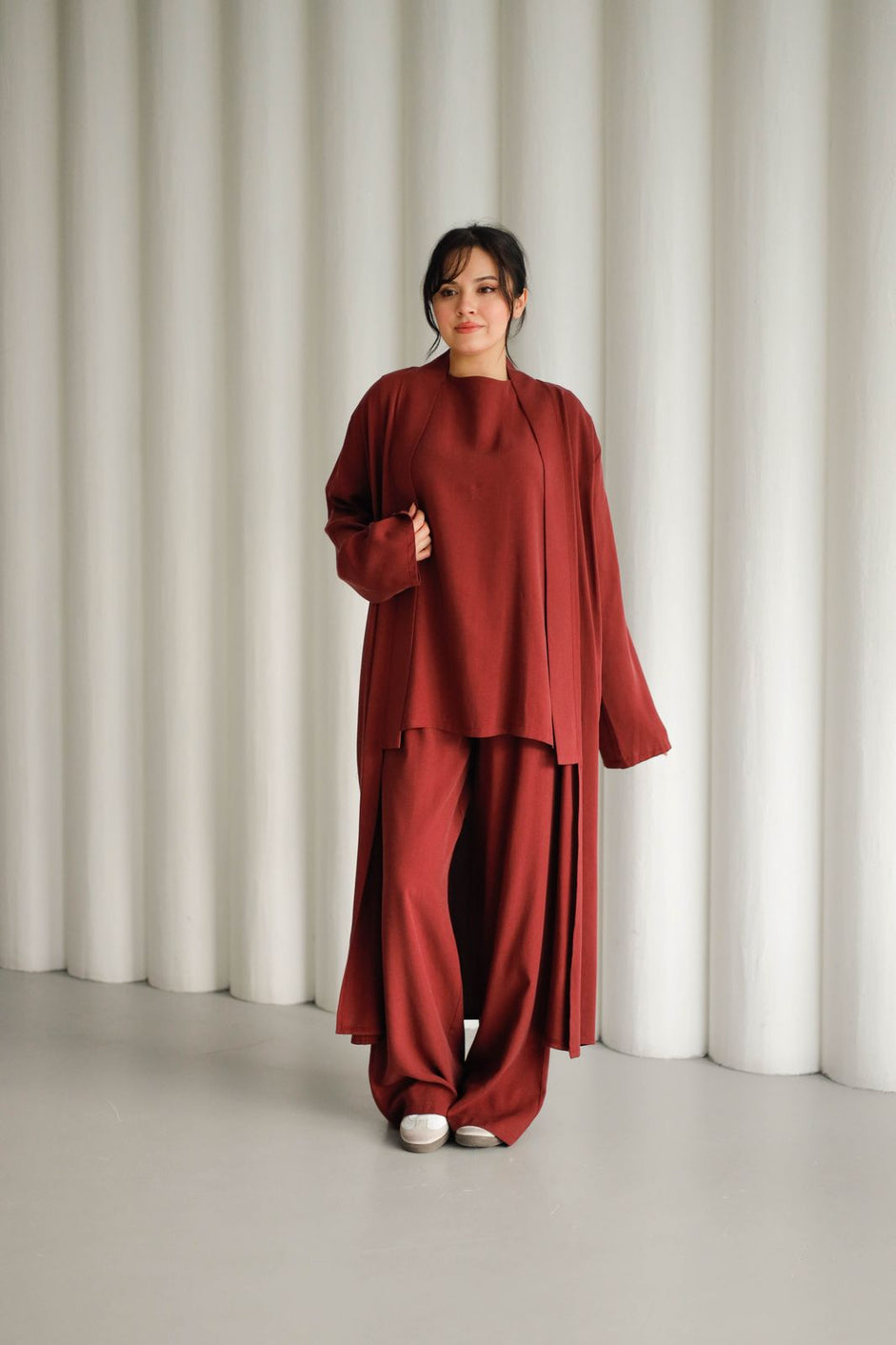 3pec belted cardigan K 3002