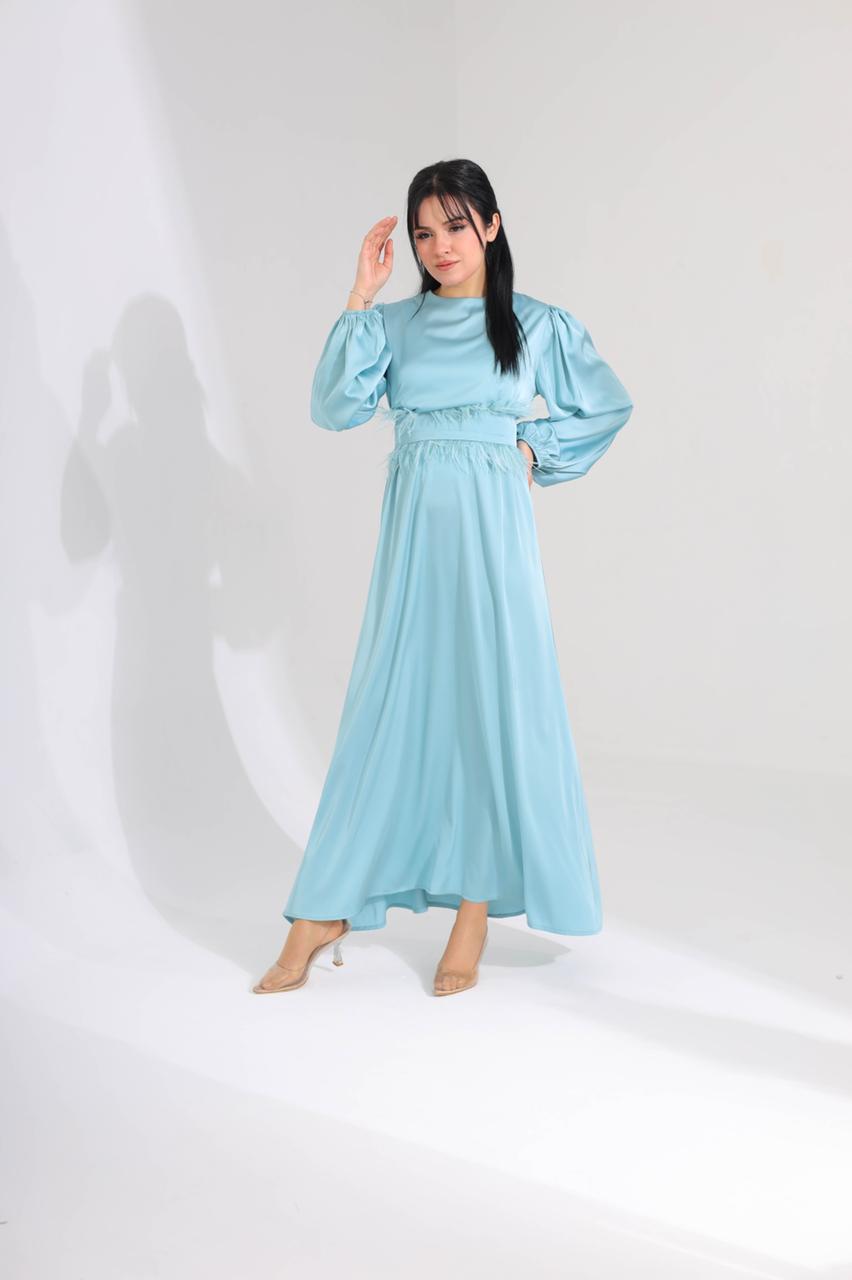 Fur Belt Dress - HANGER