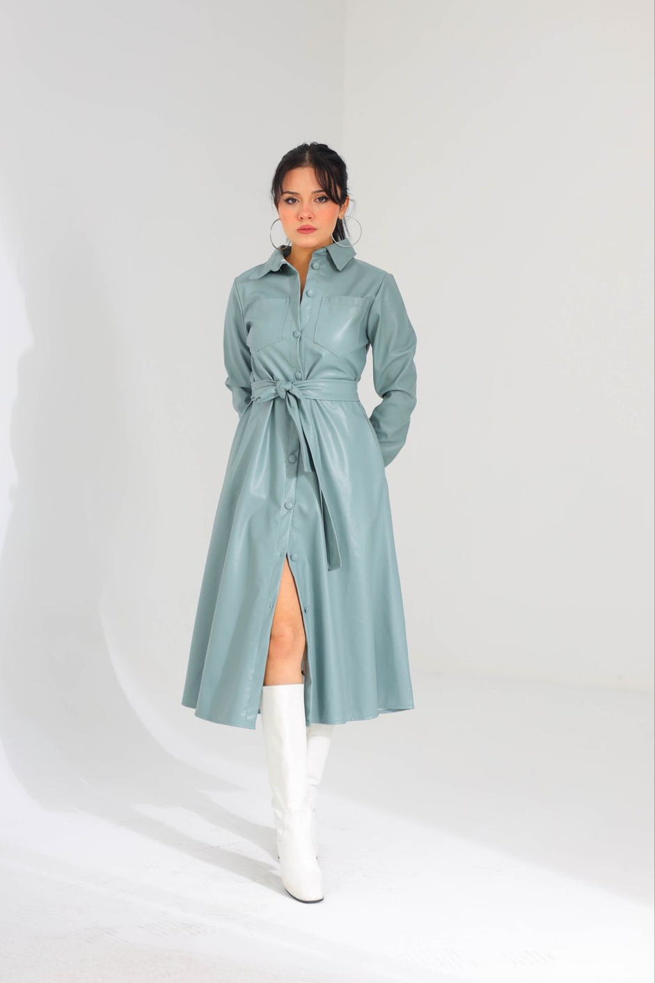 Leather dress 8283 - HANGER