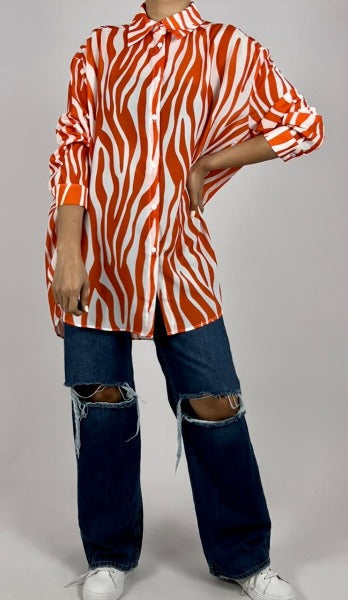 Flowy printed shirt D - HANGER