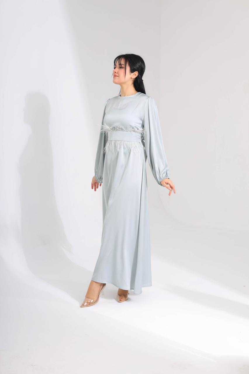 Fur Belt Dress - HANGER