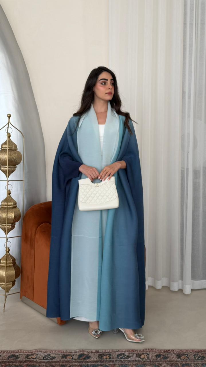 PLEATED ABAYA OMBRE - HANGER