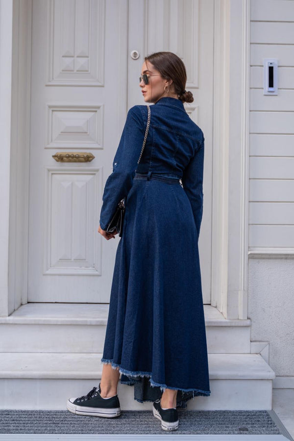 Denim Dress 1564 - HANGER