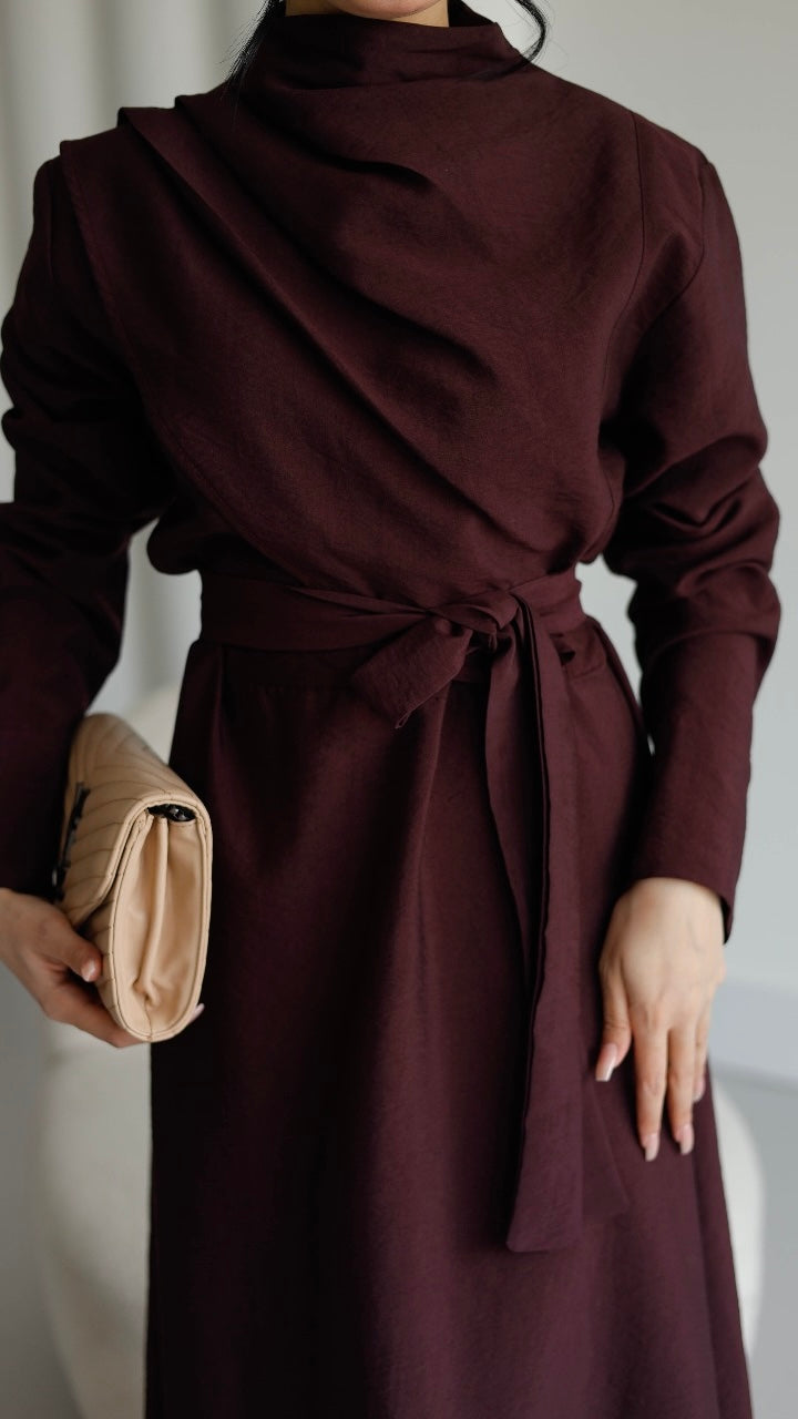 Belted Dress SOV 101115