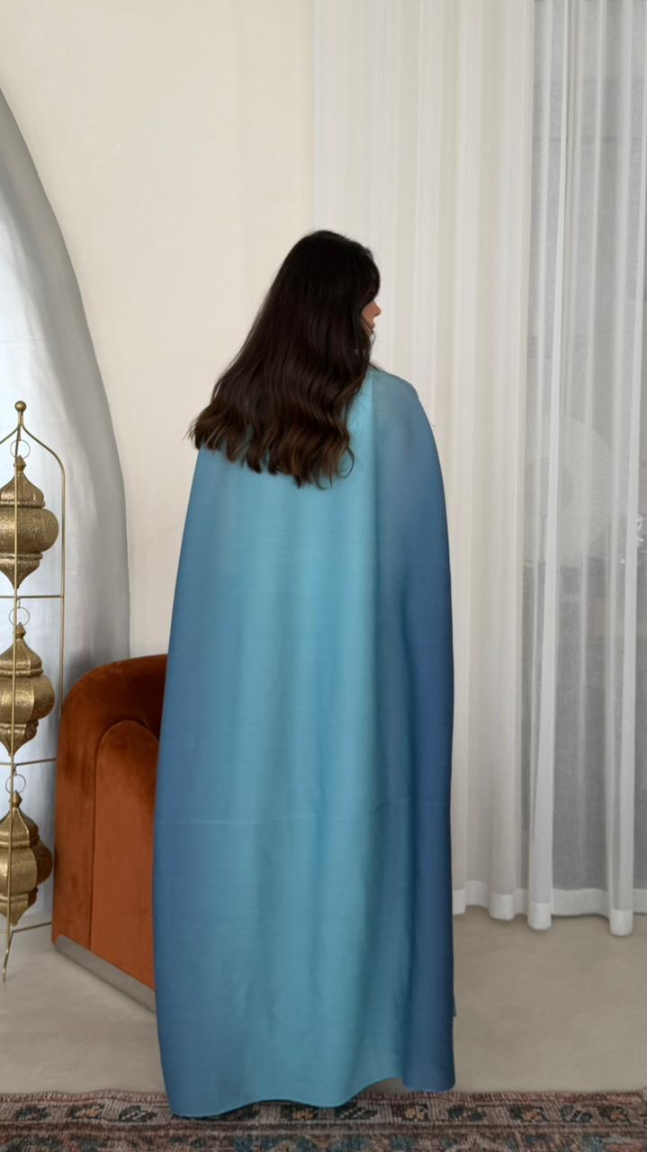 PLEATED ABAYA OMBRE - HANGER