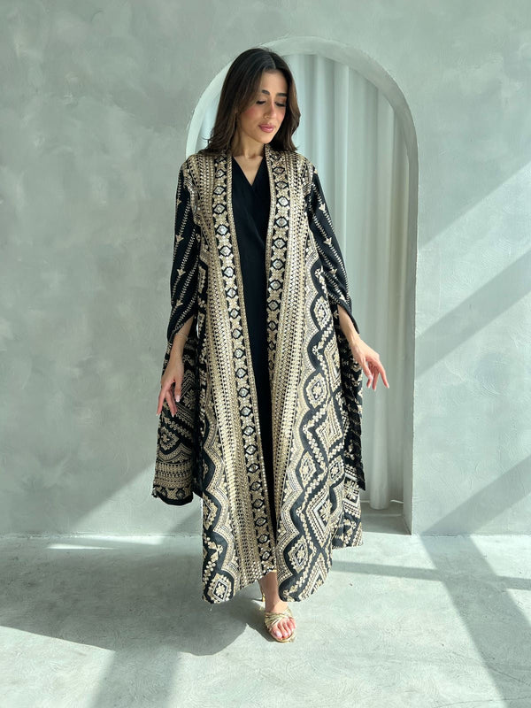 Kuwaiti abaya dress F 4108