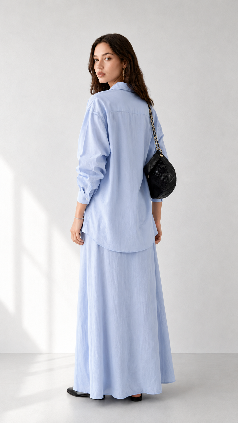 Linen Dress with Shirt 1006