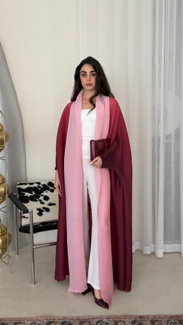 PLEATED ABAYA OMBRE - HANGER