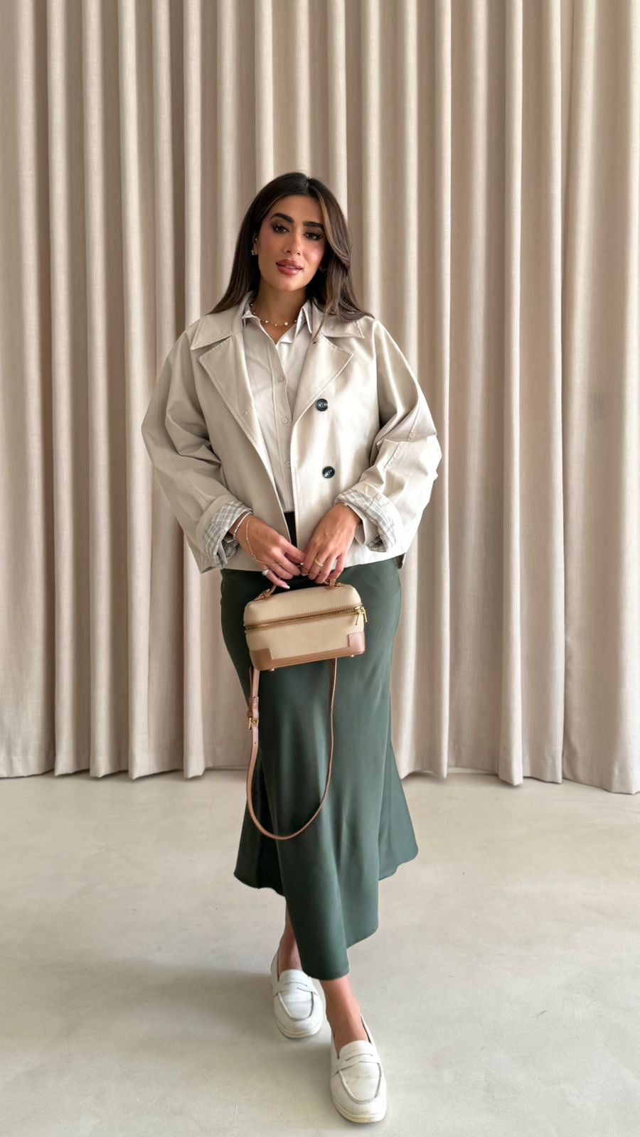 Crop Trench coat AP9628 - HANGER