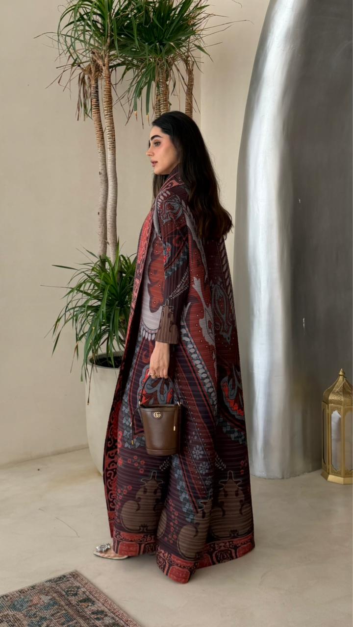 PLEATED ABAYA - HANGER