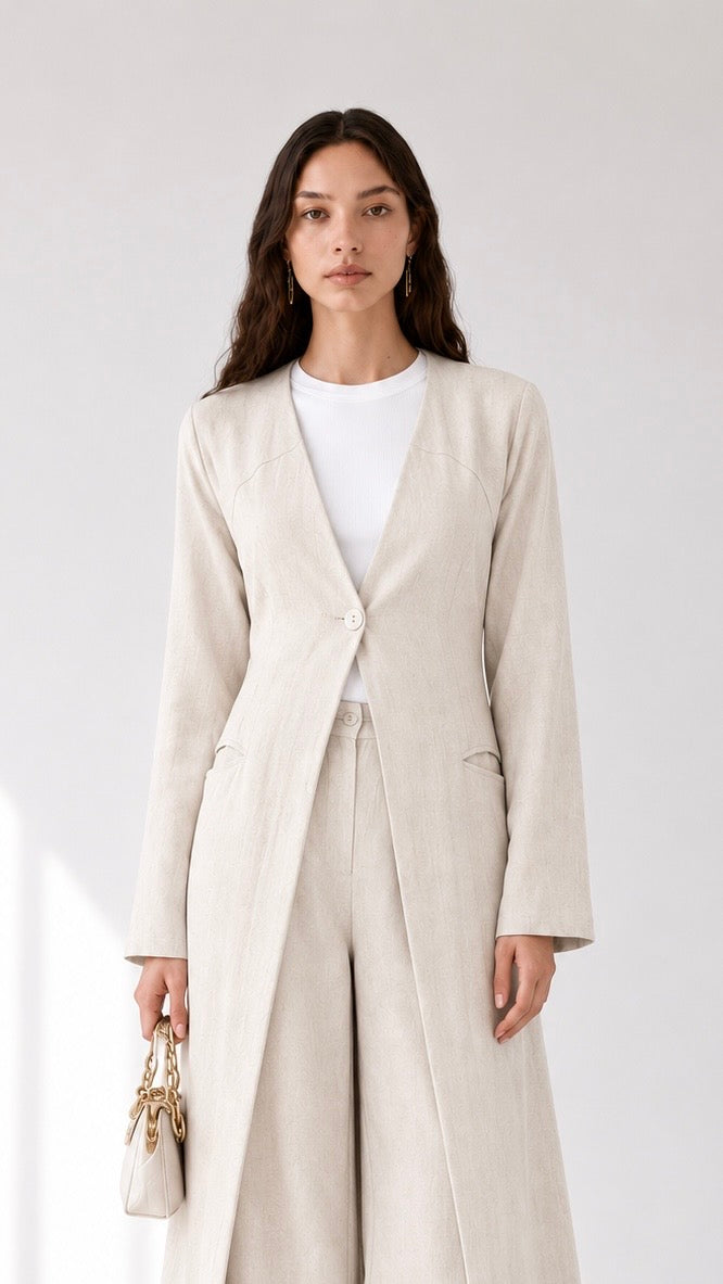 Linen Long Set 1004