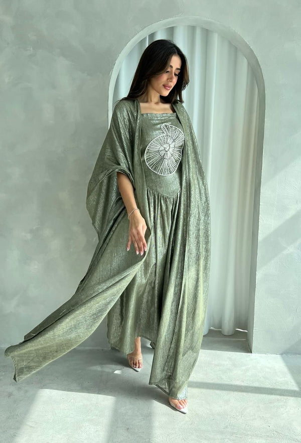 Kuwaiti abaya dress F 4181