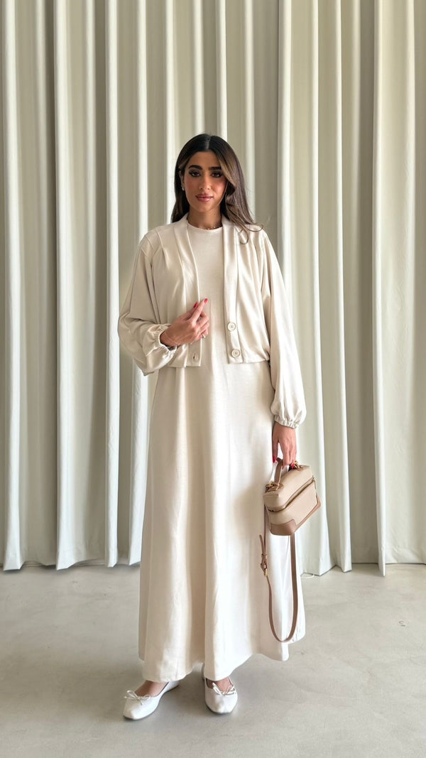 DRESS WITH CARDIGAN MB104