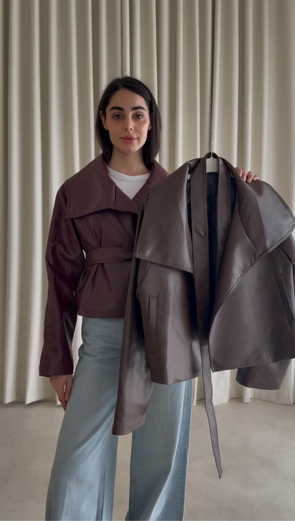LEATHER JACKET 25K1010 - HANGER