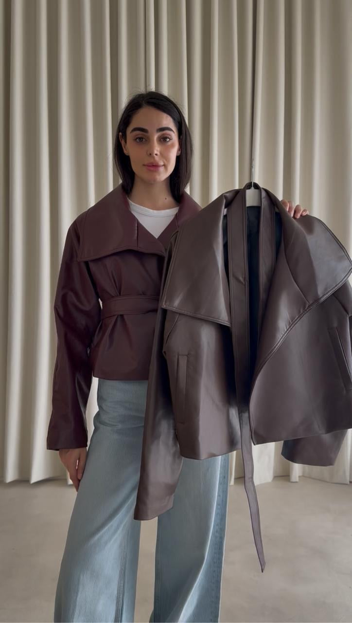LEATHER JACKET 25K1010 - HANGER