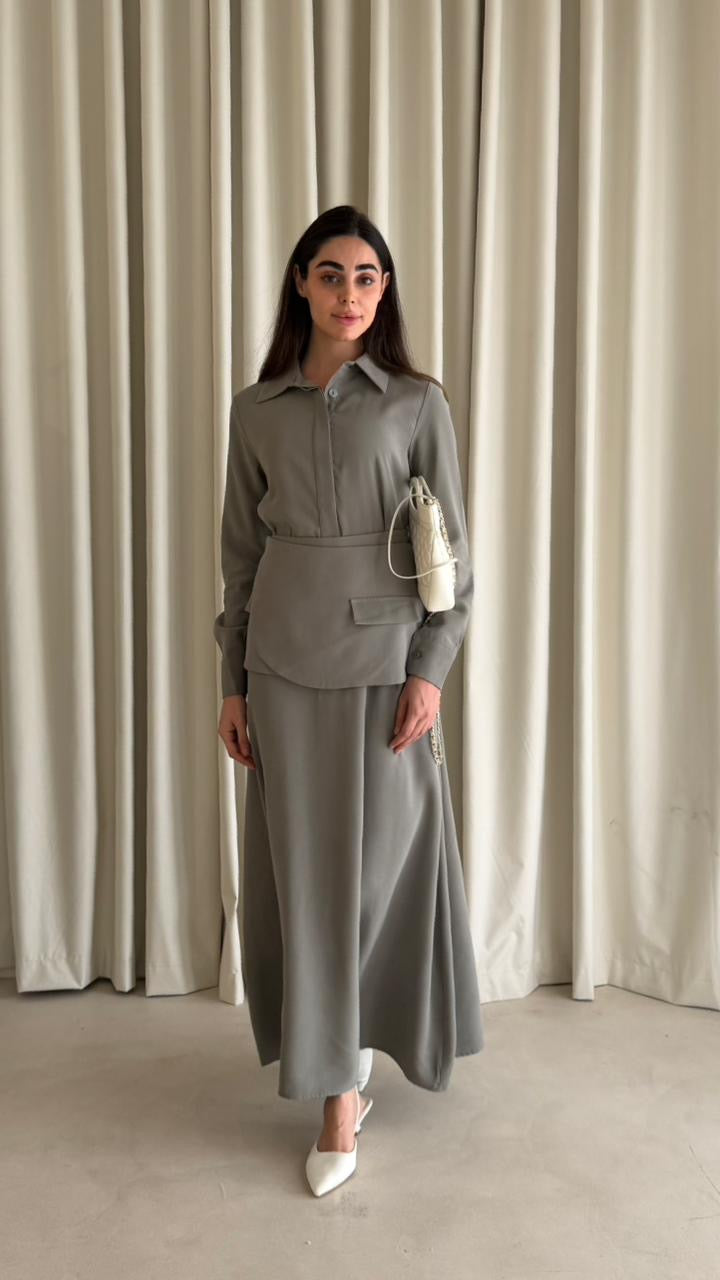BELTED DRESS N4331 - HANGER