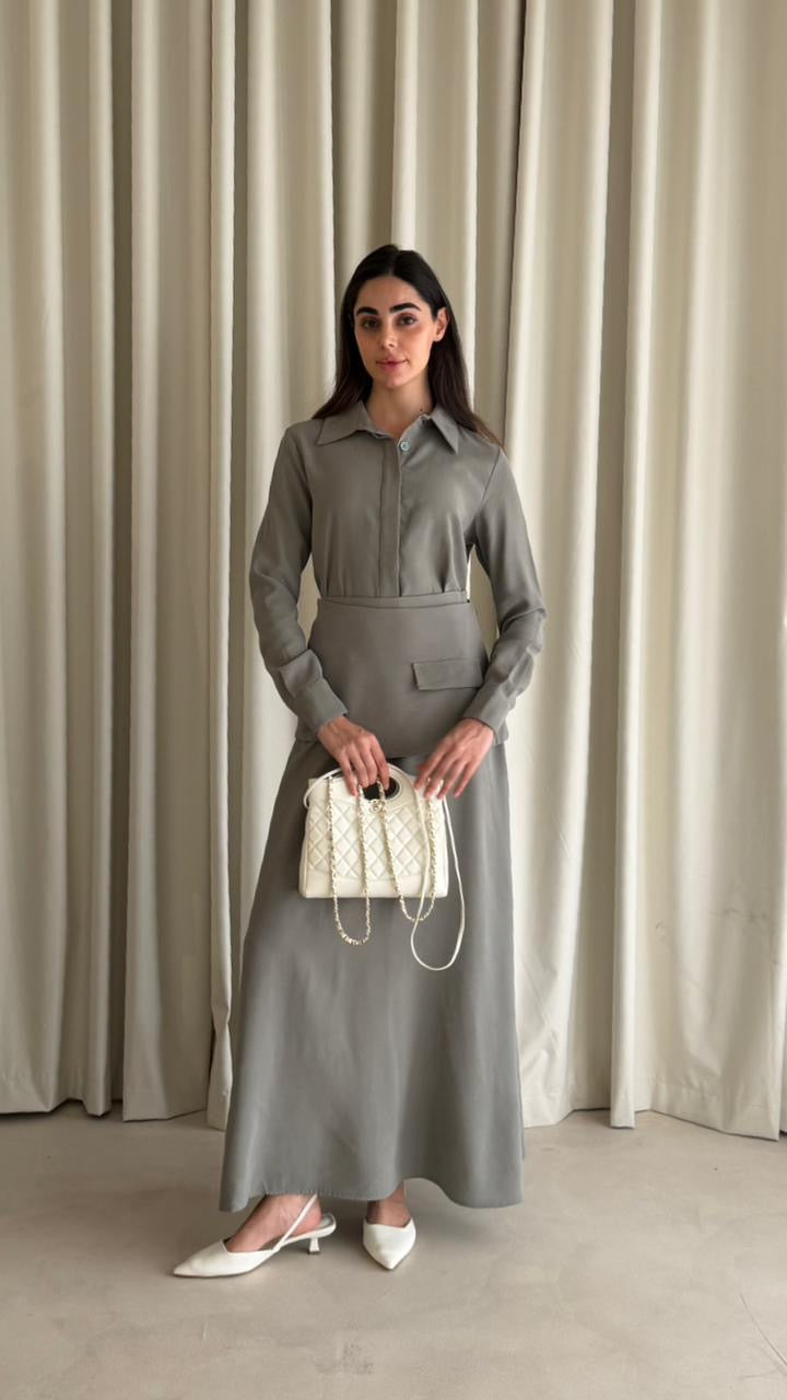 BELTED DRESS N4331 - HANGER