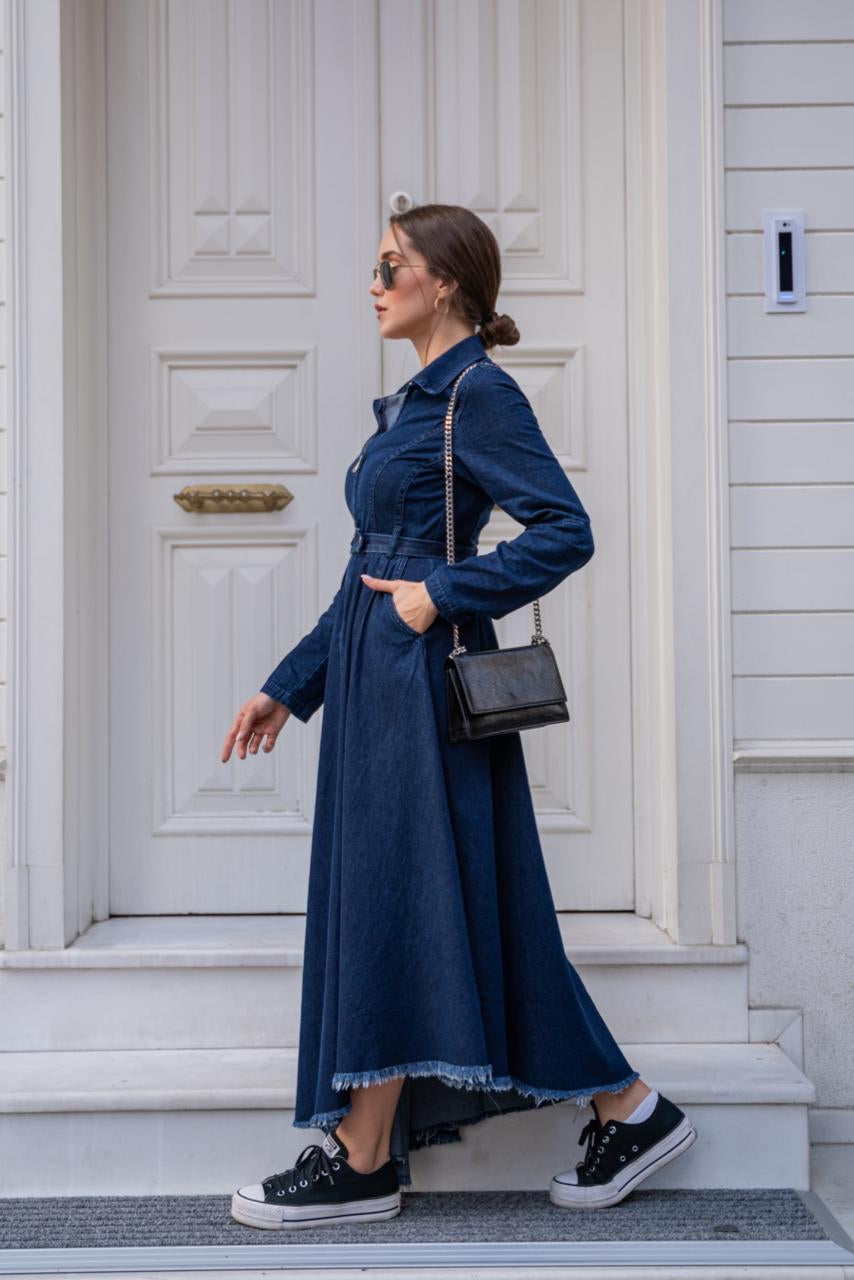 Denim Dress 1564 - HANGER
