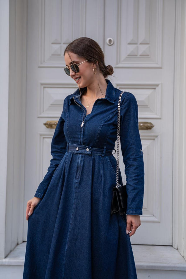 Denim Dress 1564 - HANGER