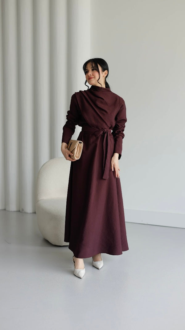 Belted Dress SOV 101115