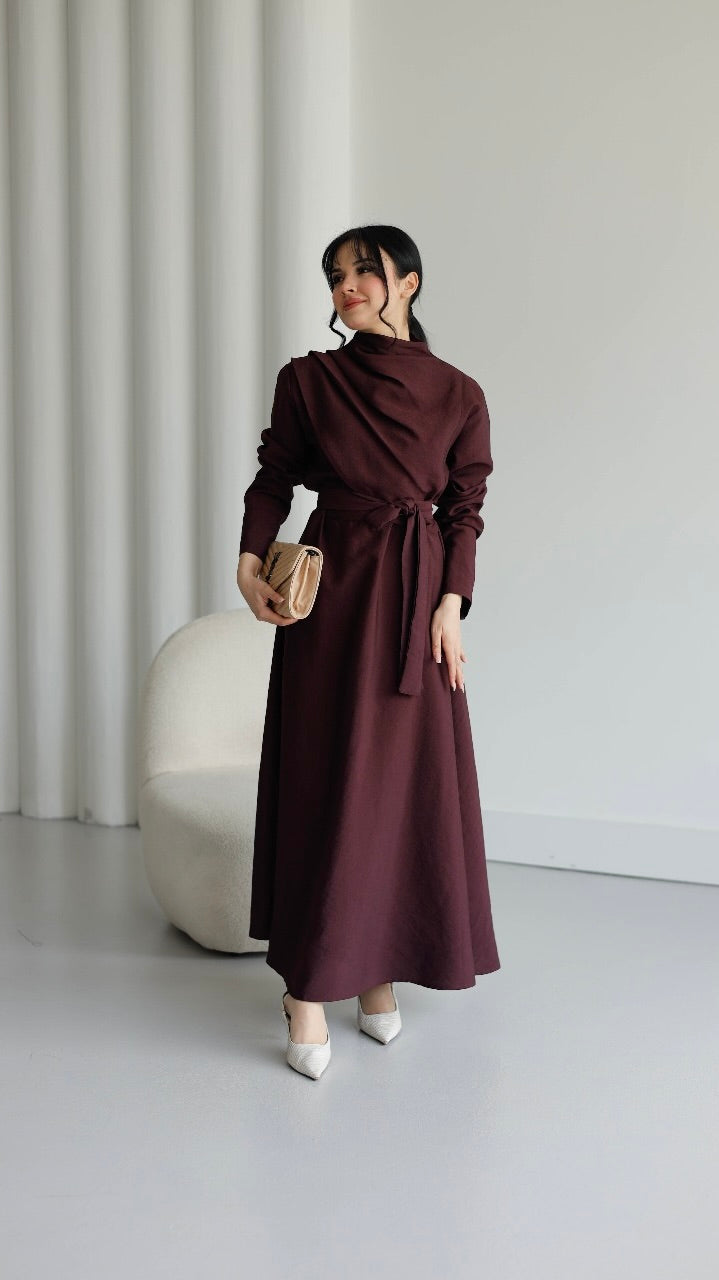 Belted Dress SOV 101115