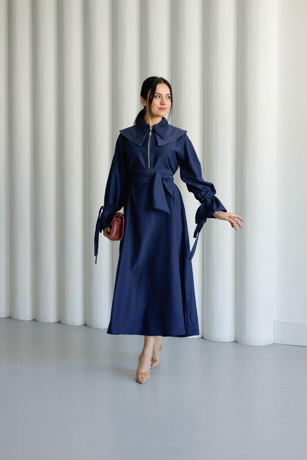 Belted dress Y 1819 - HANGER