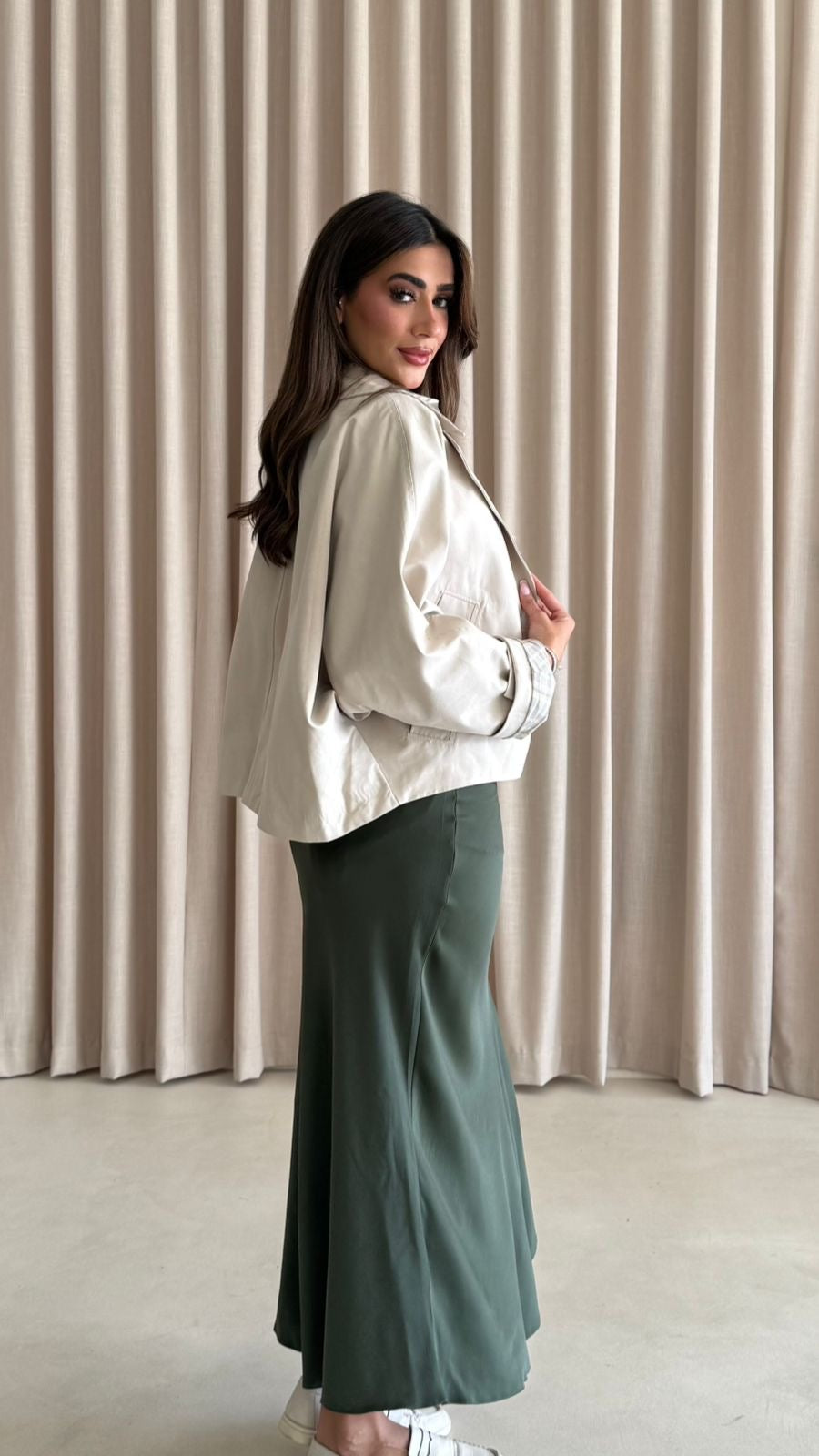 Crop Trench coat AP9628 - HANGER