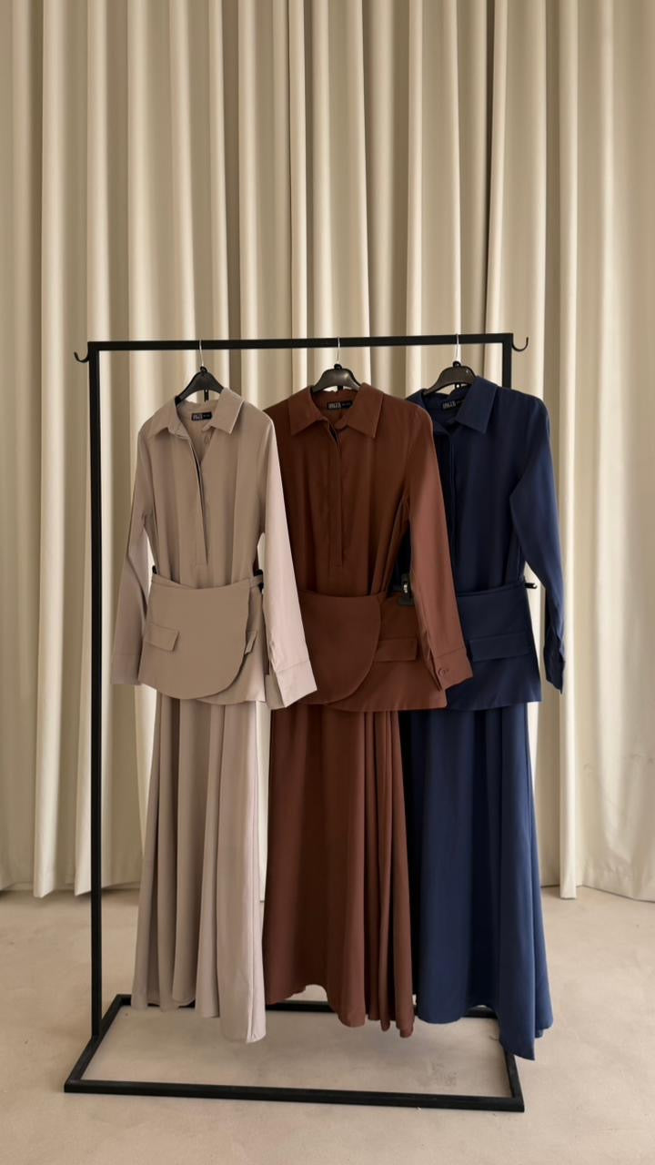 BELTED DRESS N4331 - HANGER
