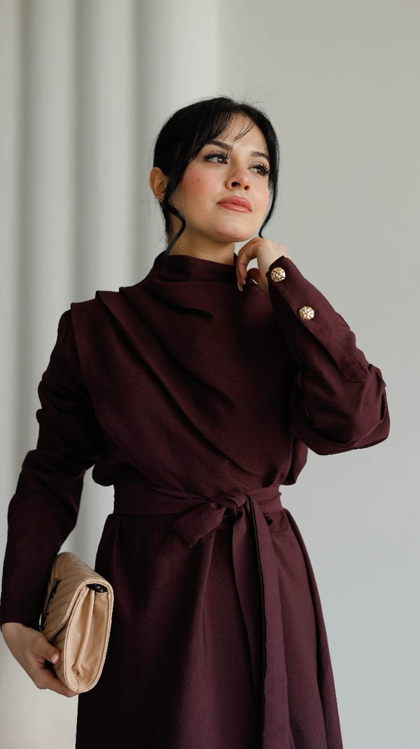 Belted Dress SOV 101115