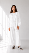 Linen Zip hoodie Set 1002 - HANGER