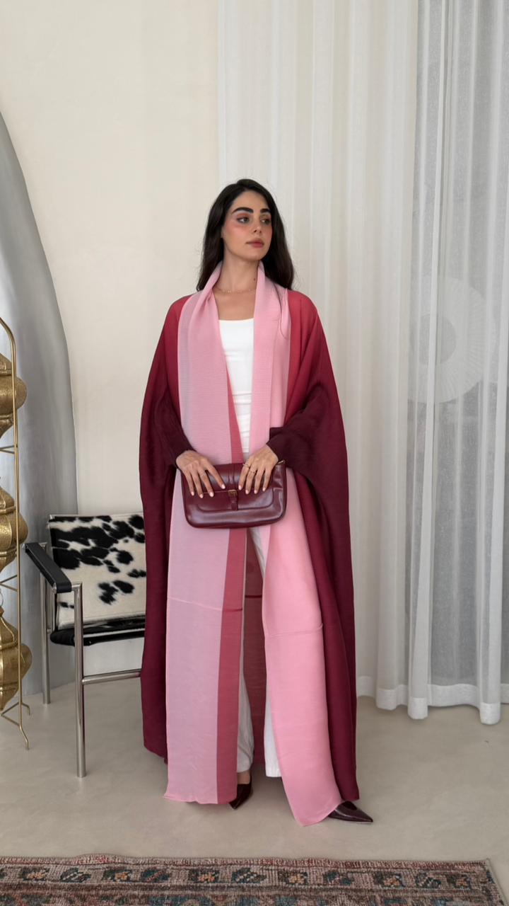 PLEATED ABAYA OMBRE - HANGER