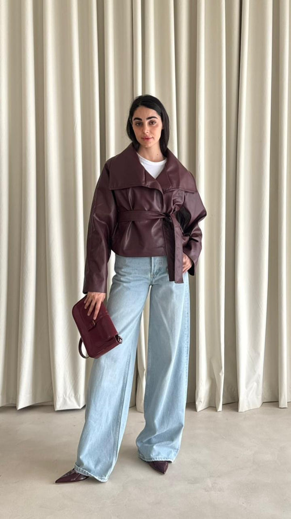LEATHER JACKET 25K1010 - HANGER