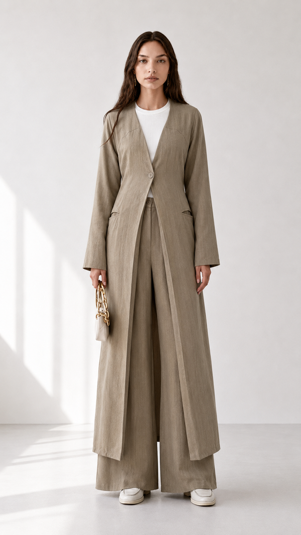 Linen Long Set 1004 - HANGER
