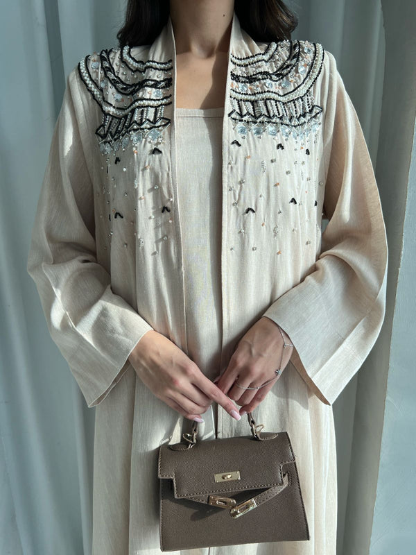 Kuwaiti abaya dress F 4148