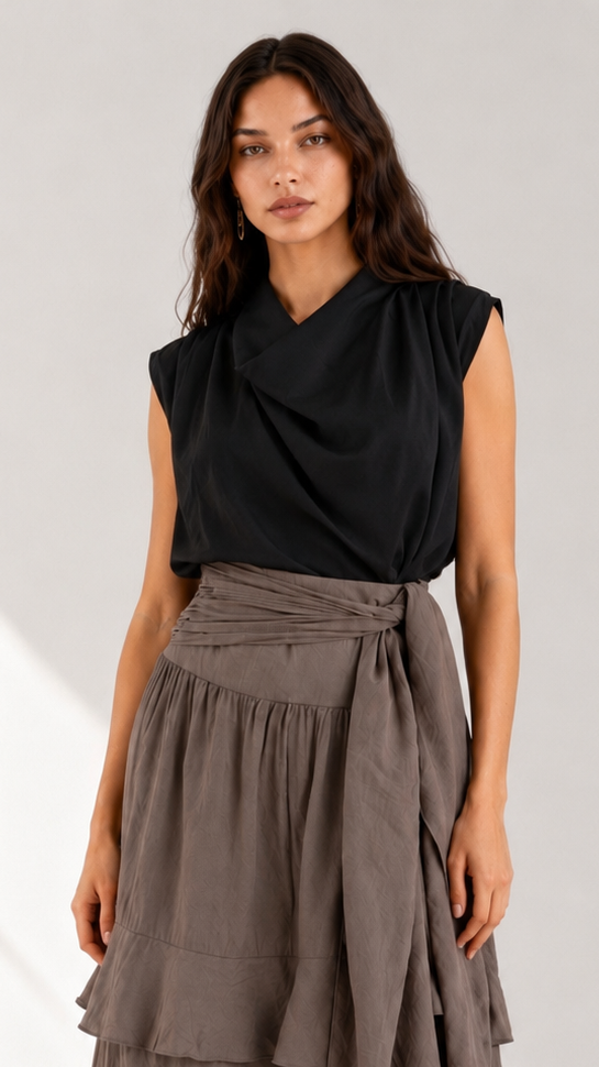 Satin Blouse 260534 - HANGER