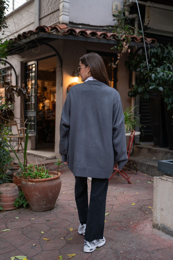 V Neck Sweater TK231143 - HANGER