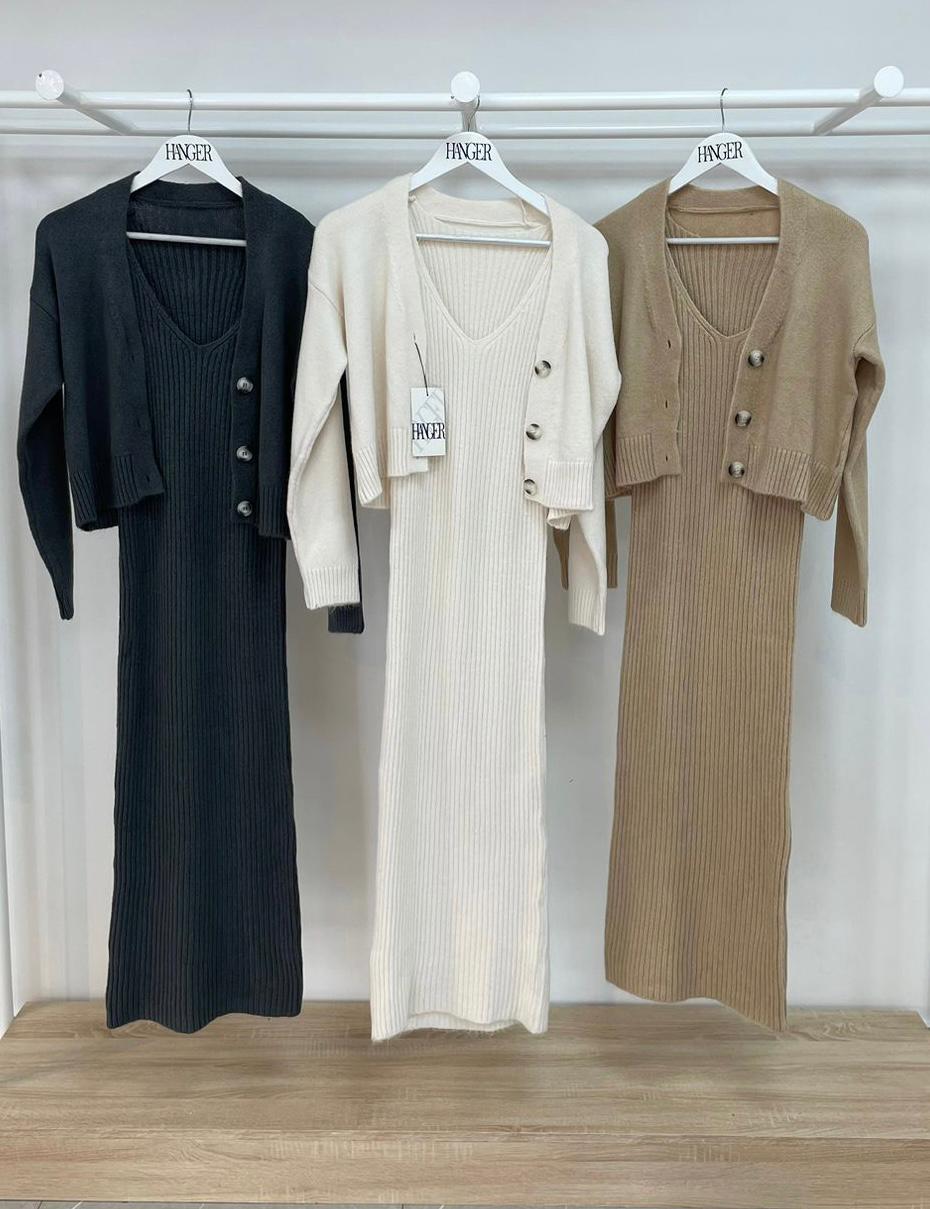 Dress & Cardigan Set TT231062 - HANGER