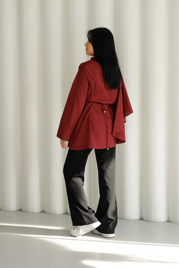 Belted shirt AH- 6494 - HANGER
