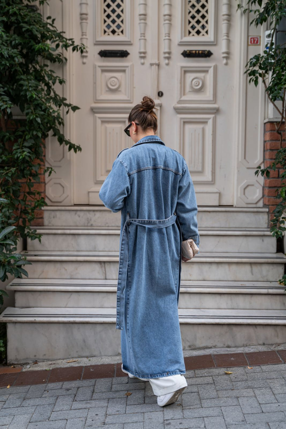 Denim Trench Coat 85074 - HANGER